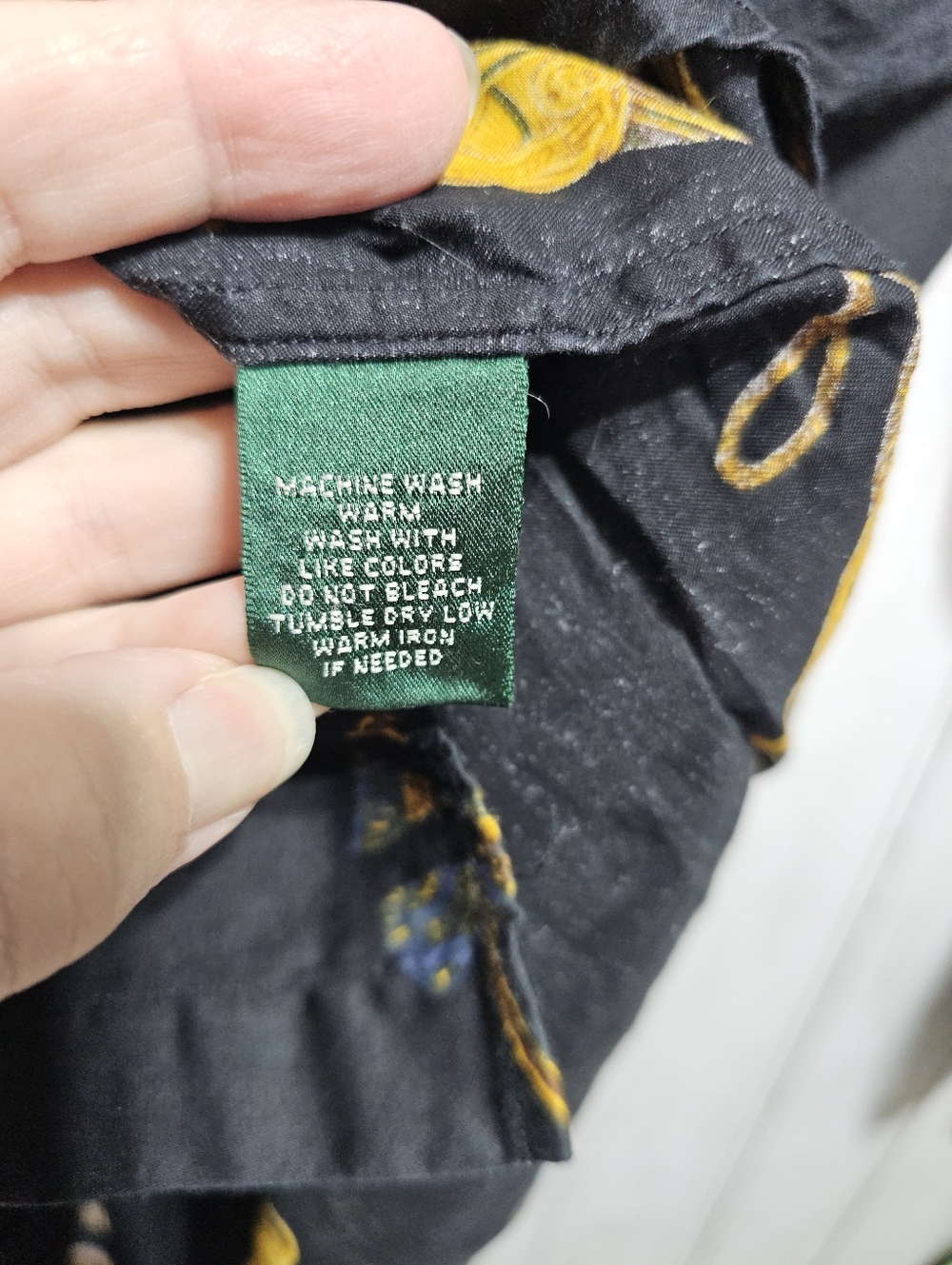 Vintage Ralph Lauren LRL Black Equestrian Crest Iconic Shirt Size Medium Petite. - Picture 9 of 10